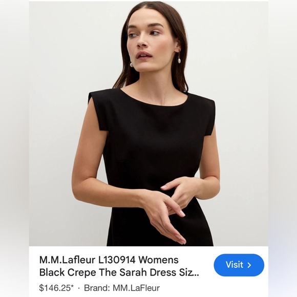 M.M. Lafleur black dress,2X, PTP 22.5”,fairygoth,cap sleeve,the Sarah dress,EC - Picture 12 of 12